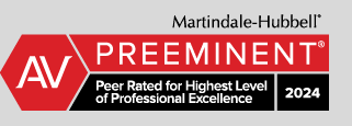 Badge from Martin-Hubbell, for Peer Rated for Highest Level of Professional Excellence for 2024